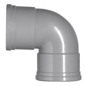 PVC bocht 110 mm 2xmanchet 87 gr.