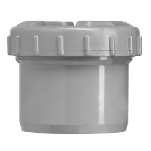 PVC eindstop 110 mm met schroefdeksel