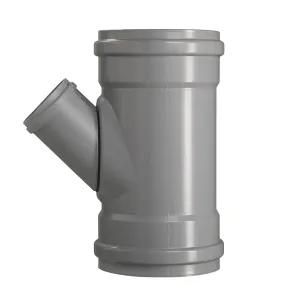 PVC T-stuk 160x125 mm 3xmanchet 45 gr.