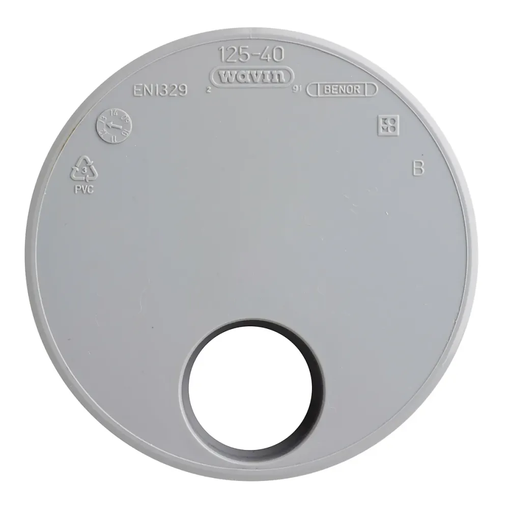 PVC verloop 40x125 mm 1xlijm