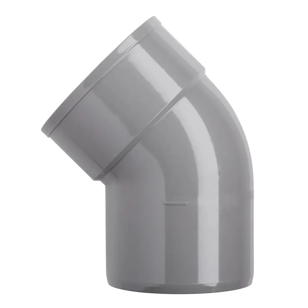 PVC bocht 125 mm 1xlijm 45 gr.