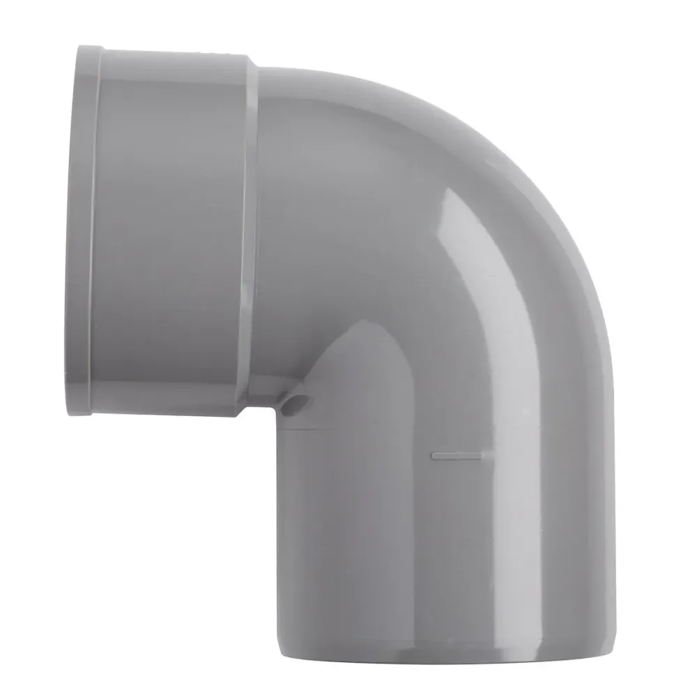 PVC bocht 125 mm 1xlijm 87 gr.