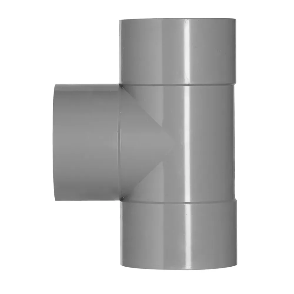 PVC T-stuk 125x125 mm 3xlijm 87 gr.