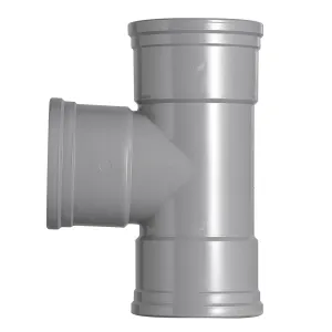 PVC T-stuk 160x160 mm 3xmanchet 87 gr.