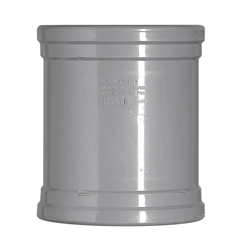 PVC dubbele steekmof 315 mm 2xmanchet