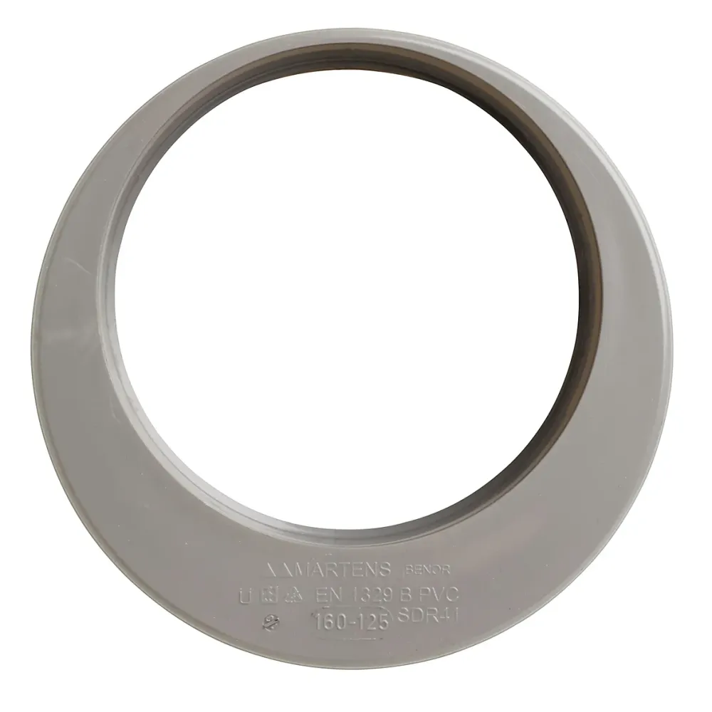 PVC verloop 125x160 mm 1xlijm