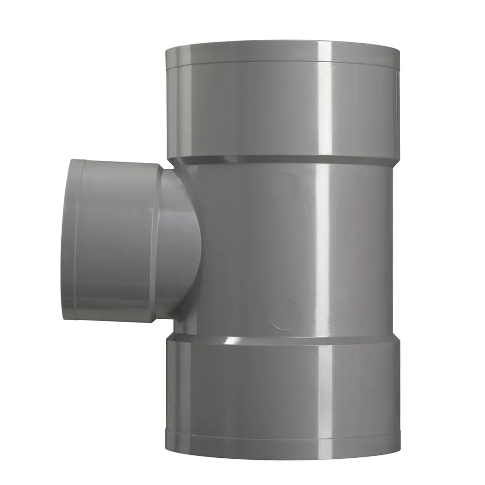 PVC T-stuk 50x40 mm 3xlijm 90 gr.