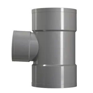 PVC T-stuk 50x40 mm 3xlijm 90 gr.