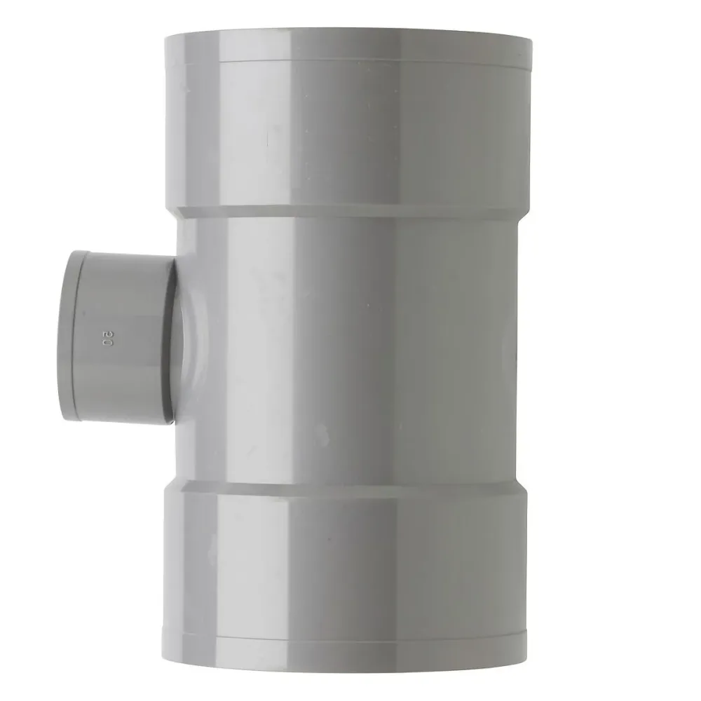 PVC T-stuk 110x50 mm 3xlijm 87 gr.