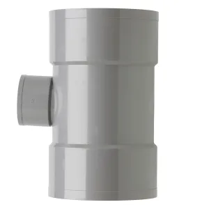 PVC T-stuk 110x50 mm 3xlijm 87 gr.