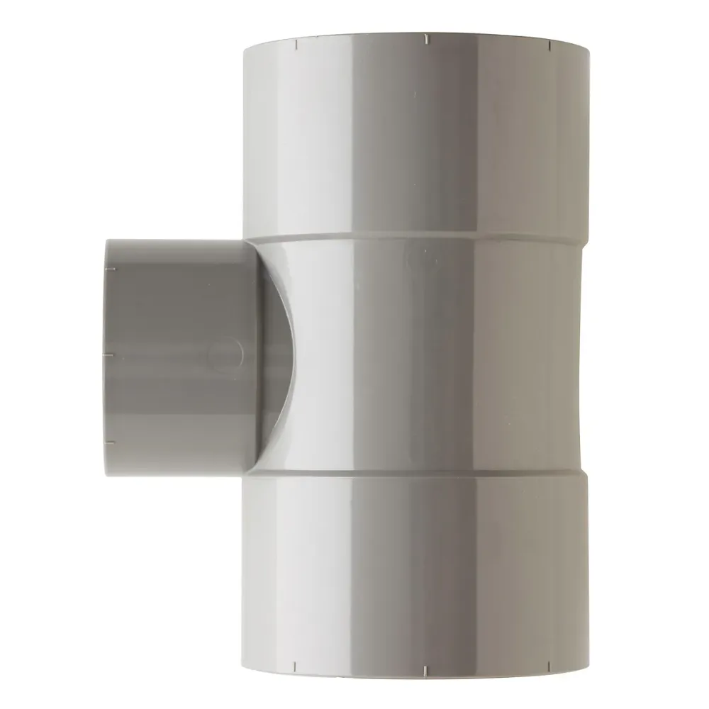 PVC T-stuk 75x50 mm 3xlijm 90 gr.