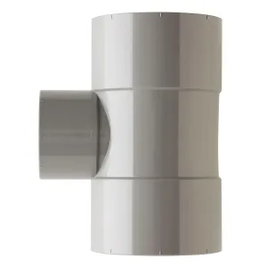 PVC T-stuk 75x50 mm 3xlijm 90 gr.