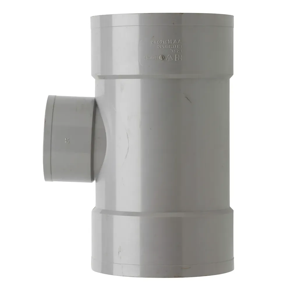 PVC T-stuk 125x75 mm 3xlijm 87 gr.