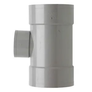 PVC T-stuk 125x75 mm 3xlijm 87 gr.