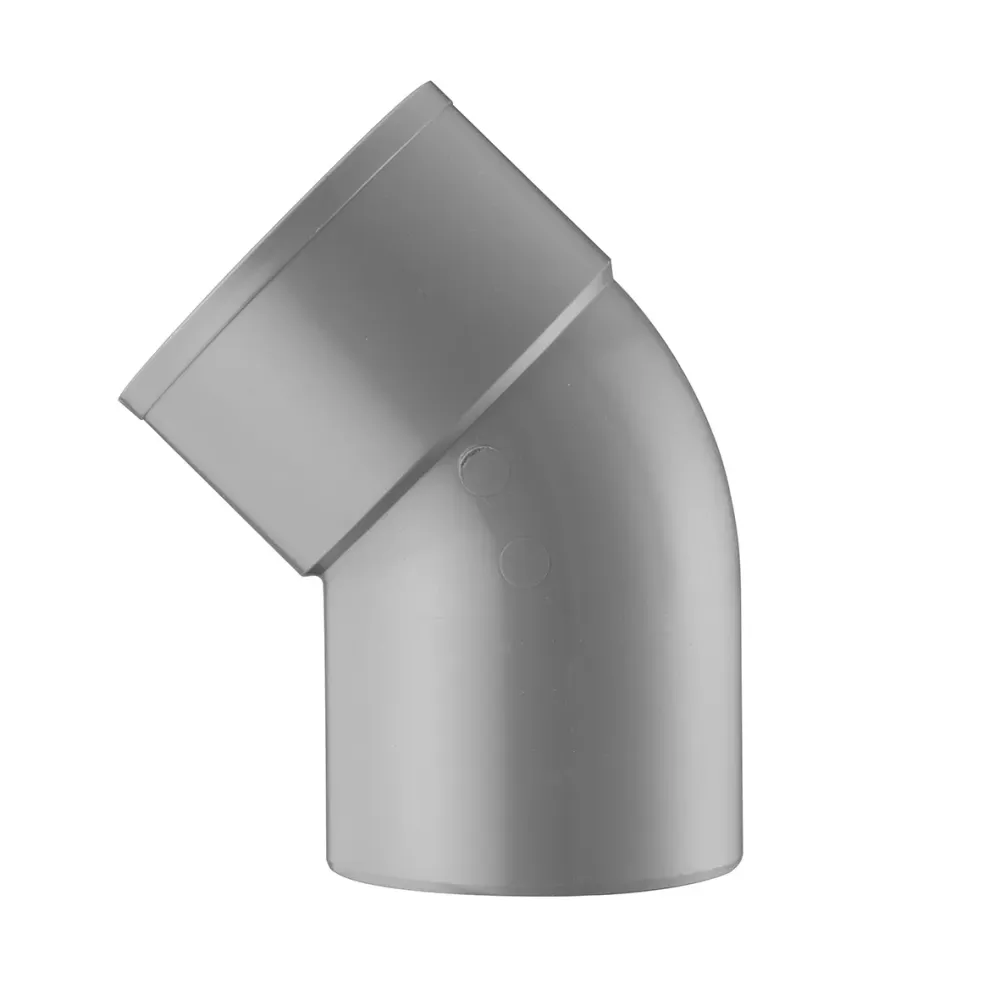 PVC bocht HWA 70 mm 1xlijm 45 gr.