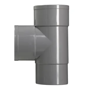 PVC T-stuk verjongd HWA 80x80 mm 2xlijm 90 gr.