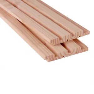 Douglas triple profiel 21x140 mm geschaafd onbehandeld