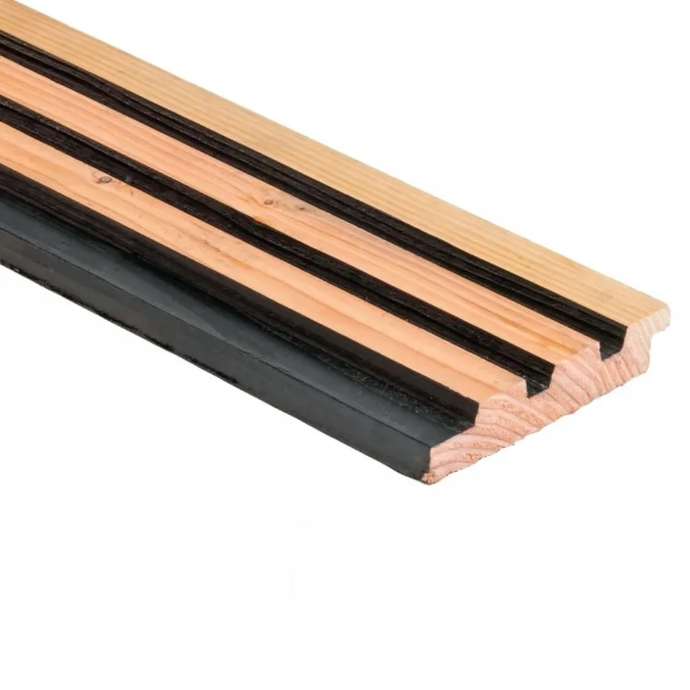Douglas triple profiel 25x140 mm geschaafd zwart gespoten