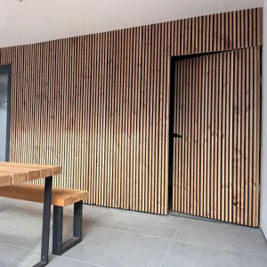 Douglas triple profiel 25x140 mm geschaafd zwart gespoten