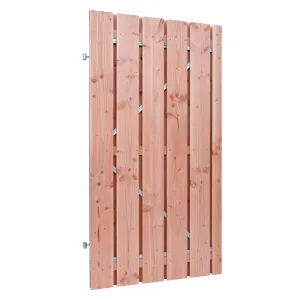 Douglas plankendeur op stalen frame 100x195 cm geschaafd onbehandeld