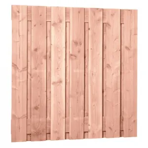 Douglas plankenscherm 180x180 cm 15-planks fijnbezaagd onbehandeld