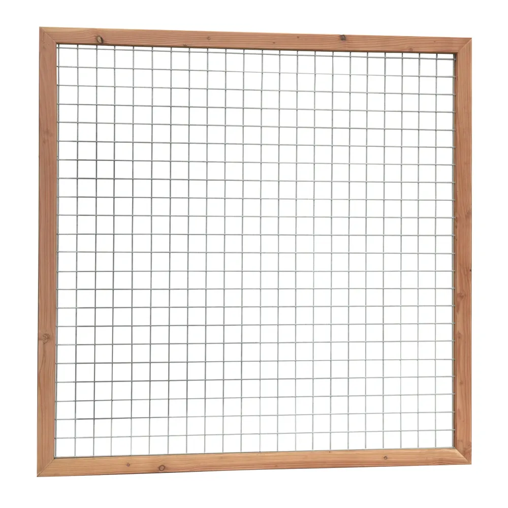 Douglas betonijzertrellis 180x180 cm maas 7,5x7,5 cm onbehandeld