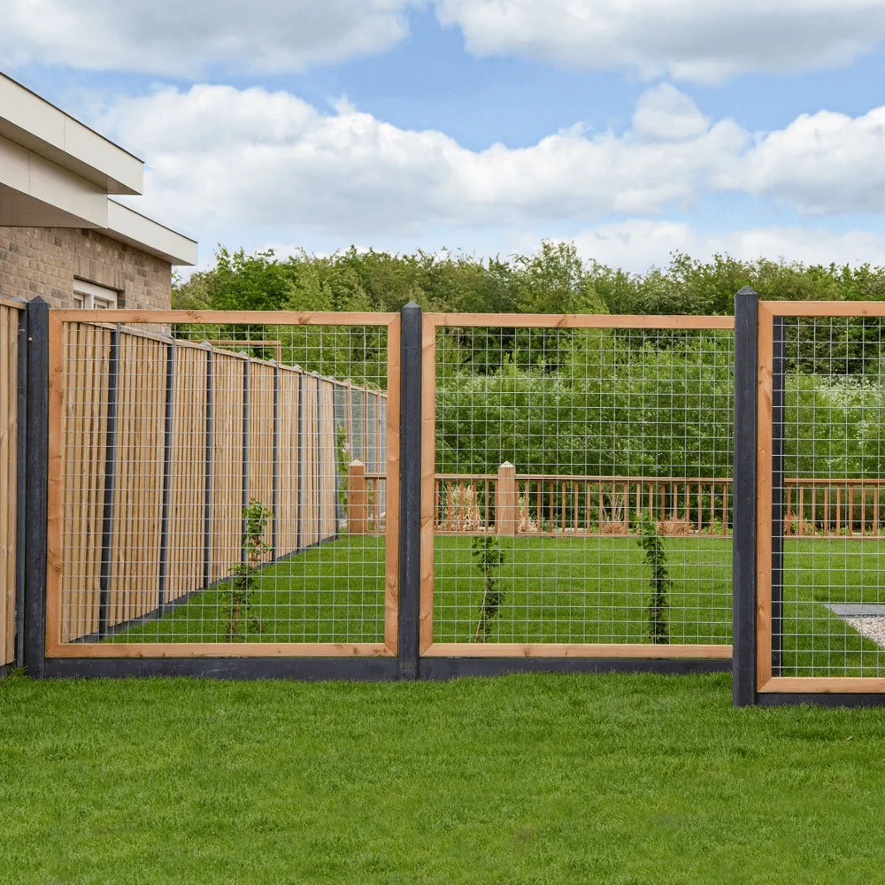 Douglas betonijzertrellis 90x1809 cm maas 7,5x7,5 cm onbehandeld