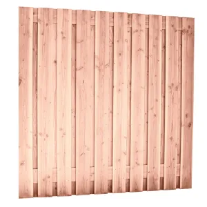 Douglas plankenscherm 180x180 cm 21-planks geschaafd onbehandeld