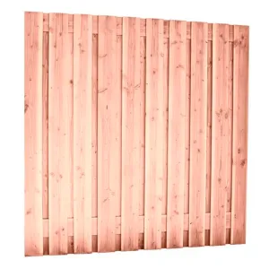 Douglas plankenscherm 180x180 cm 17-planks geschaafd onbehandeld