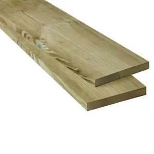 Grenen plank 15x140 mm geschaafd geïmpregneerd
