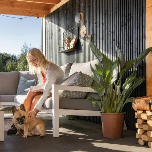 Vuren triple profiel 22x140 mm geschaafd zwart gedompeld