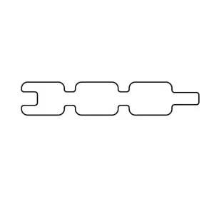 Douglas 2-zijdig triple profiel 27x145 mm geschaafd onbehandeld