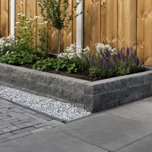 Wallblock Split 10x10x40 cm antraciet