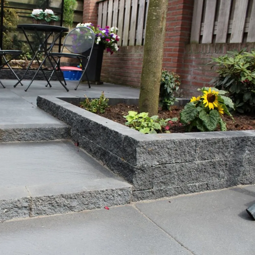 Wallblock Split 10x10x40 cm antraciet