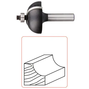 Halfholprofielfrees 35 mm schacht 8 mm