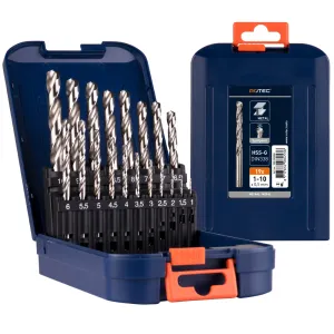 Spiraalborenset HSS-G 19-dlg. 1-10 mm in ABS cassette