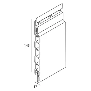 Keralit sponningdeel 143 mm