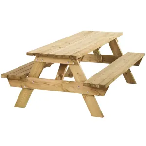Vuren picknicktafel Bobito 220x71 cm geïmpregneerd