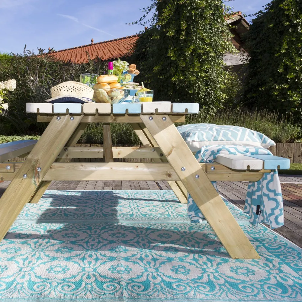 Vuren picknicktafel Lange Jan 300x70 cm geïmpregneerd