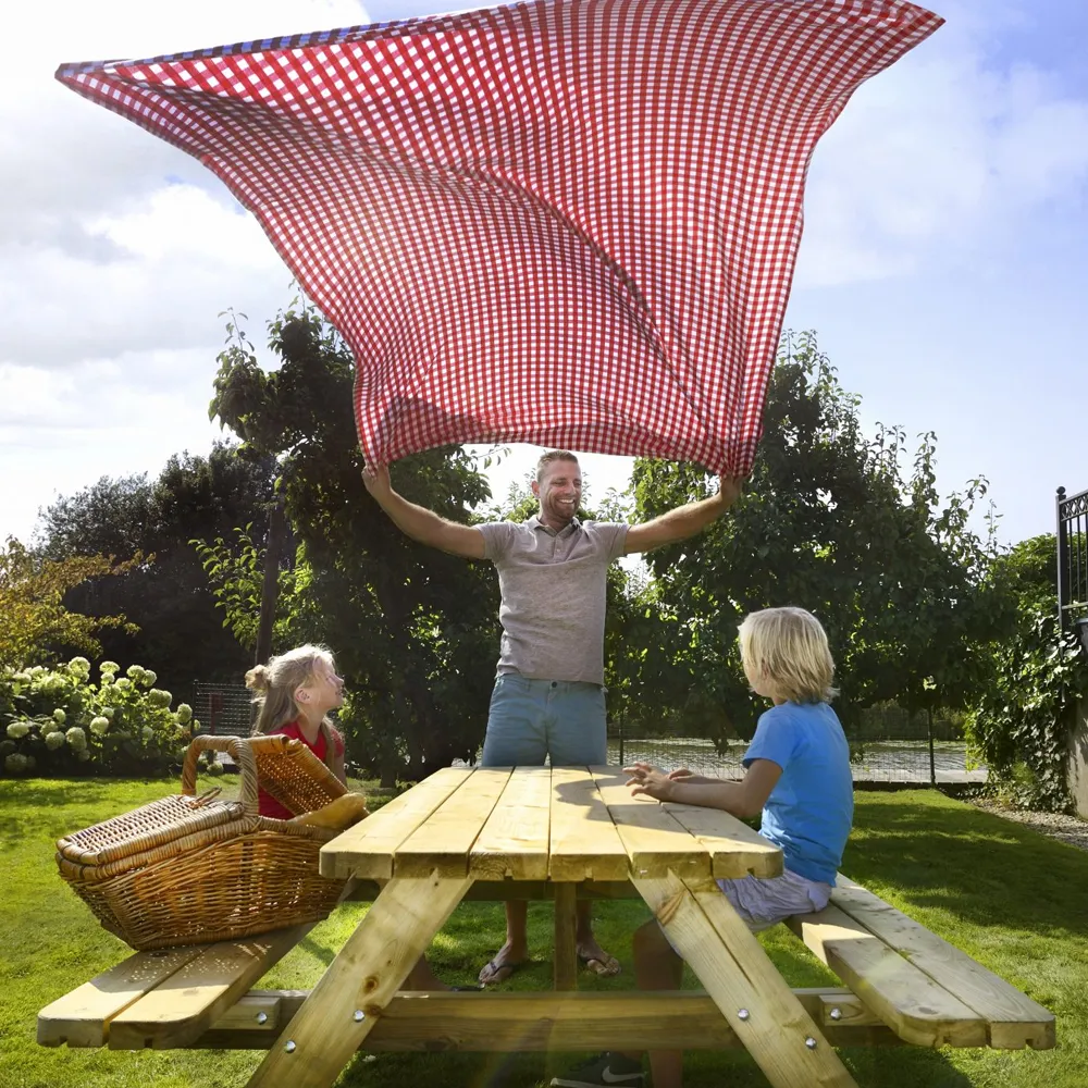 Vuren picknicktafel Lange Jan 300x70 cm geïmpregneerd