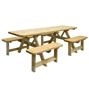 Vuren picknicktafel Family 240x70 cm geïmpregneerd