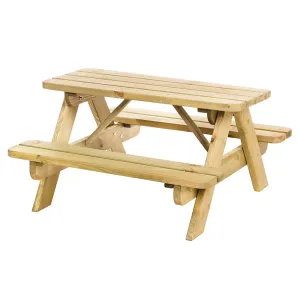 Vuren kinderpicknicktafel Bjorn 90x38,5 cm geïmpregneerd