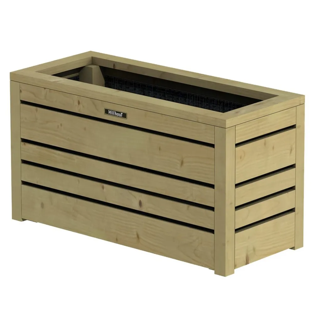 Vuren bloembak Flux 38 cm geïmpregneerd