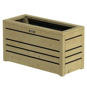 Vuren bloembak Flux 38 cm geïmpregneerd