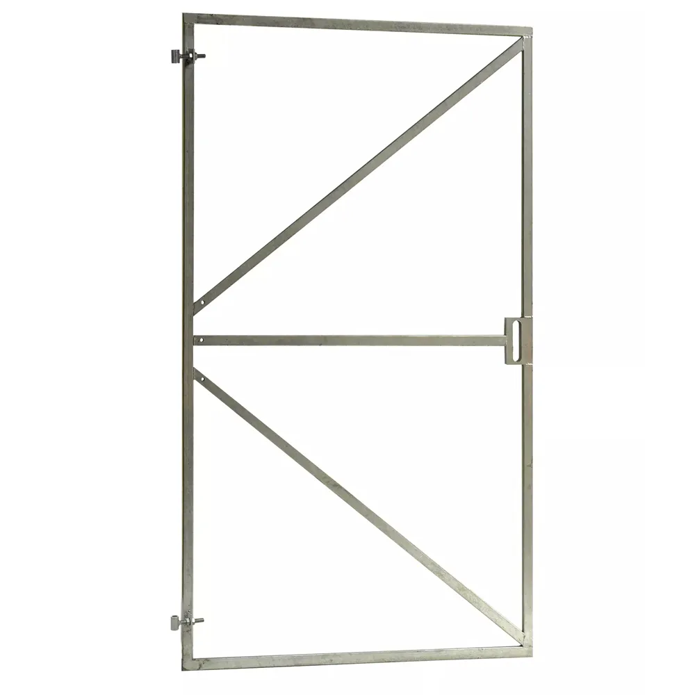 Stalen poortframe verstelbaar met slotkast 100x180 cm verzinkt