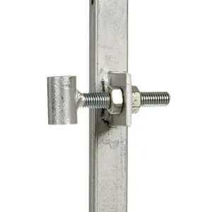 Stalen poortframe verstelbaar met slotkast 100x180 cm verzinkt
