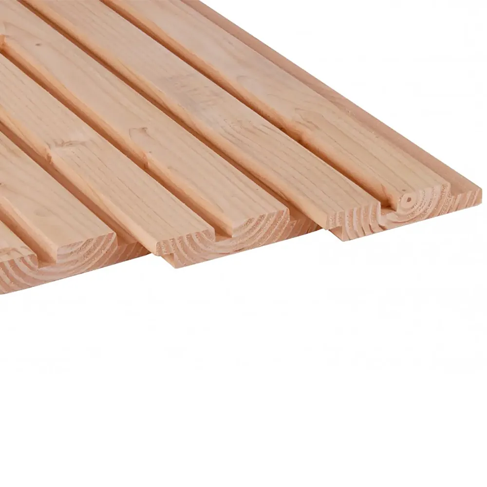 Douglas dubbel rhombusprofiel 27x145 mm geschaafd onbehandeld