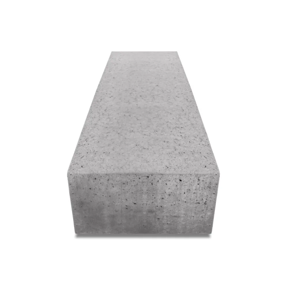 Artistone zitelement recht 100x60x40 cm Grijs