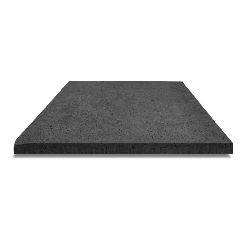Artistone zwembadrand hoekstuk 90gr. 100x100x5 cm Carbon
