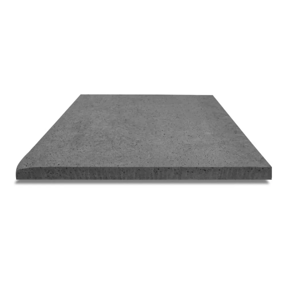 Artistone zwembadrand hoekstuk 90gr. 100x100x5 cm Antraciet